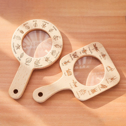 Wooden Flower & Leaf Discovery Set for Kids – Montessori Nature Exploration Toy