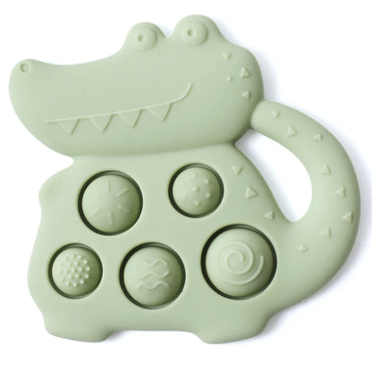 Crocodile Silicone Sensory Toy for Babies – Tactile Fidget & Teether