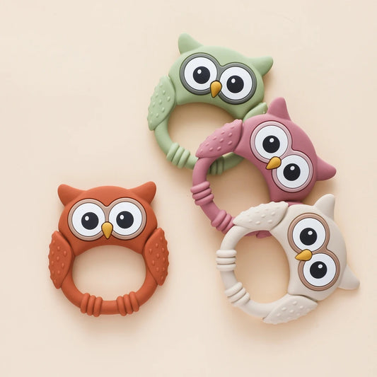 Owl Silicone Teether for Babies – BPA-Free, Food-Grade Teether