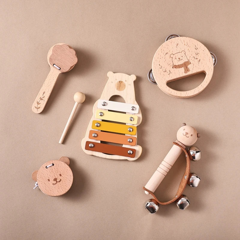 Wooden Baby Musical Instrument Sets – Montessori Rhythm Toys