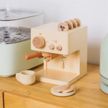 Barista Play Set – Montessori Wooden Coffee Maker Toy