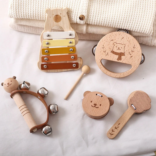 Wooden Baby Musical Instrument Sets – Montessori Rhythm Toys