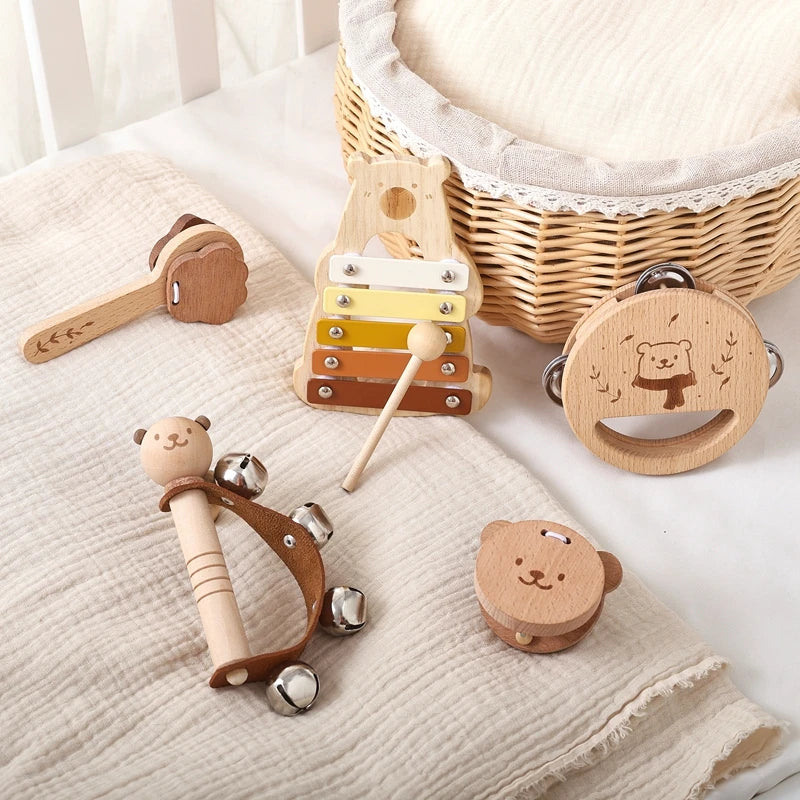 Wooden Baby Musical Instrument Sets – Montessori Rhythm Toys