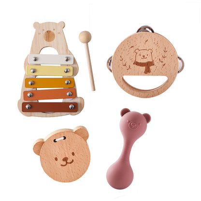 Wooden Baby Musical Instrument Sets – Montessori Rhythm Toys