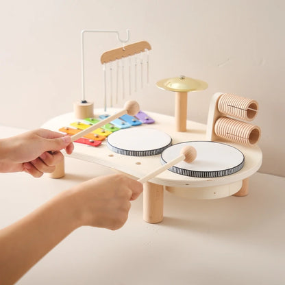 Montessori Wooden Music Set – Toddler Rhythm & Sound Toy for Early Learning