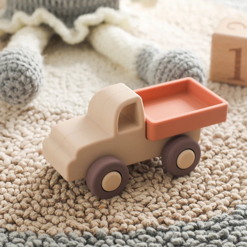 High-Grade Silicone Toy Cars – Assorted Styles for Toddlers