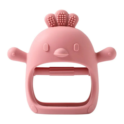 Silicone Teether for Babies – BPA-Free, Textured, Easy Grip Teething Toy