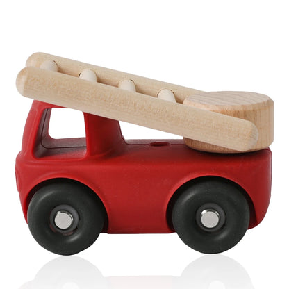 Montessori Toddler Trucks – Silicone Vehicles with Mix & Match Carriages