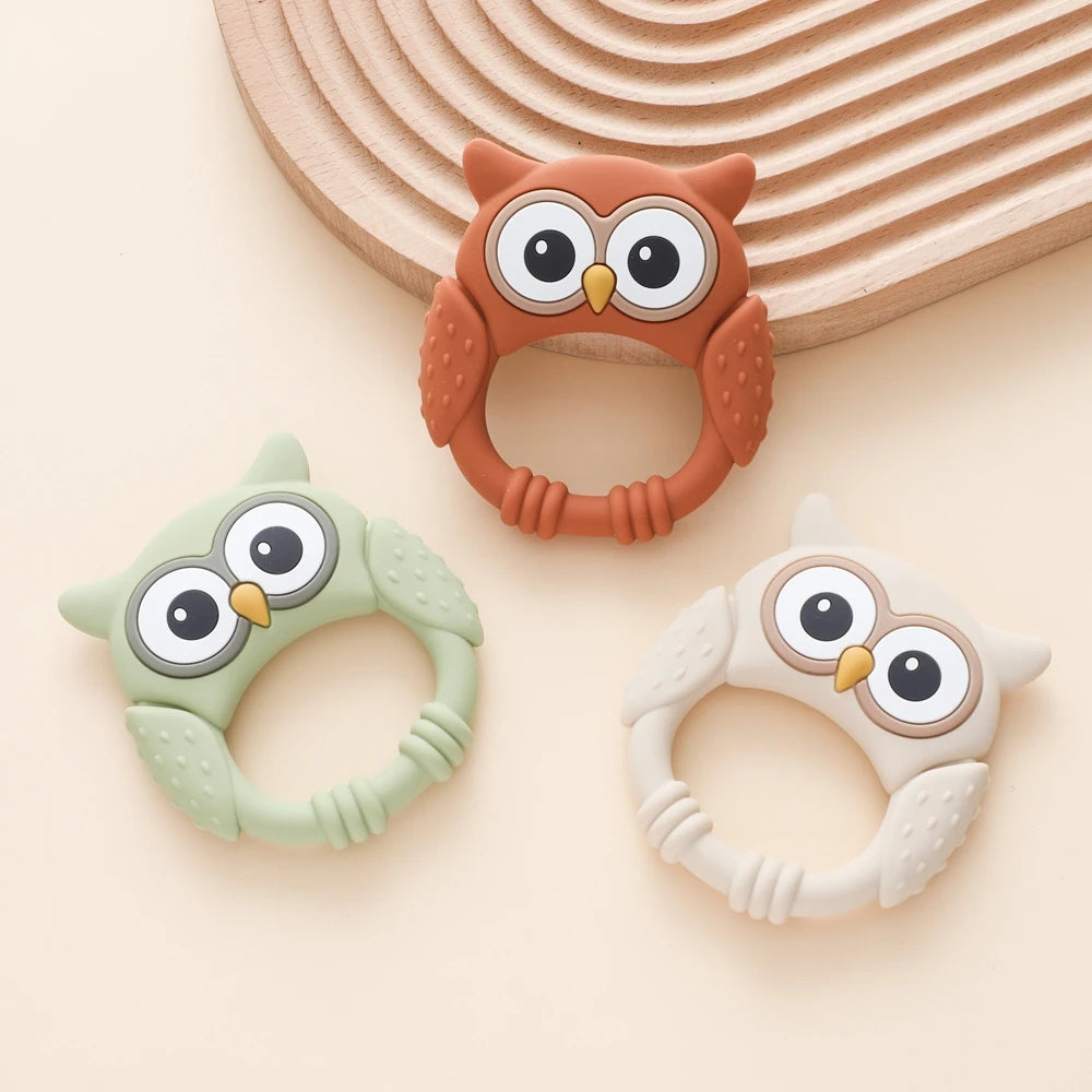 Owl Silicone Teether for Babies – BPA-Free, Food-Grade Teether