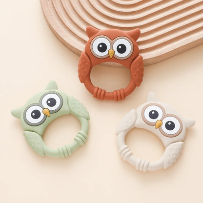 Owl Silicone Teether for Babies – BPA-Free, Food-Grade Teether