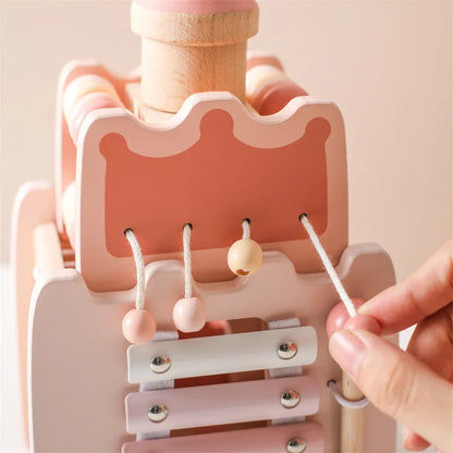 Wooden Montessori Educational Castle - Toddler Fine Motor Learning Toy