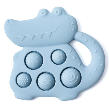 Crocodile Silicone Sensory Toy for Babies – Tactile Fidget & Teether
