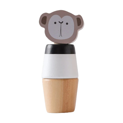 Wooden Animal Twist Toy for Toddlers – Montessori Fine Motor Learning Set