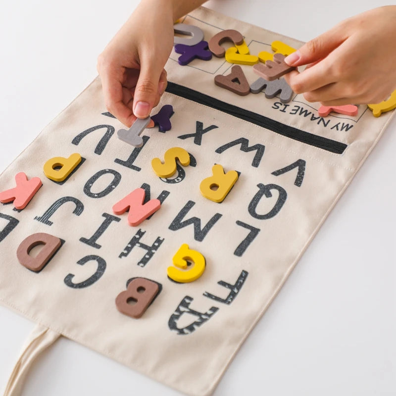 Alphabet Matching Game with Word Cards – Montessori Phonics Toy for Toddlers