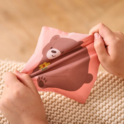 Animal Sensory Activity Box – Plush Baby Learning Cube