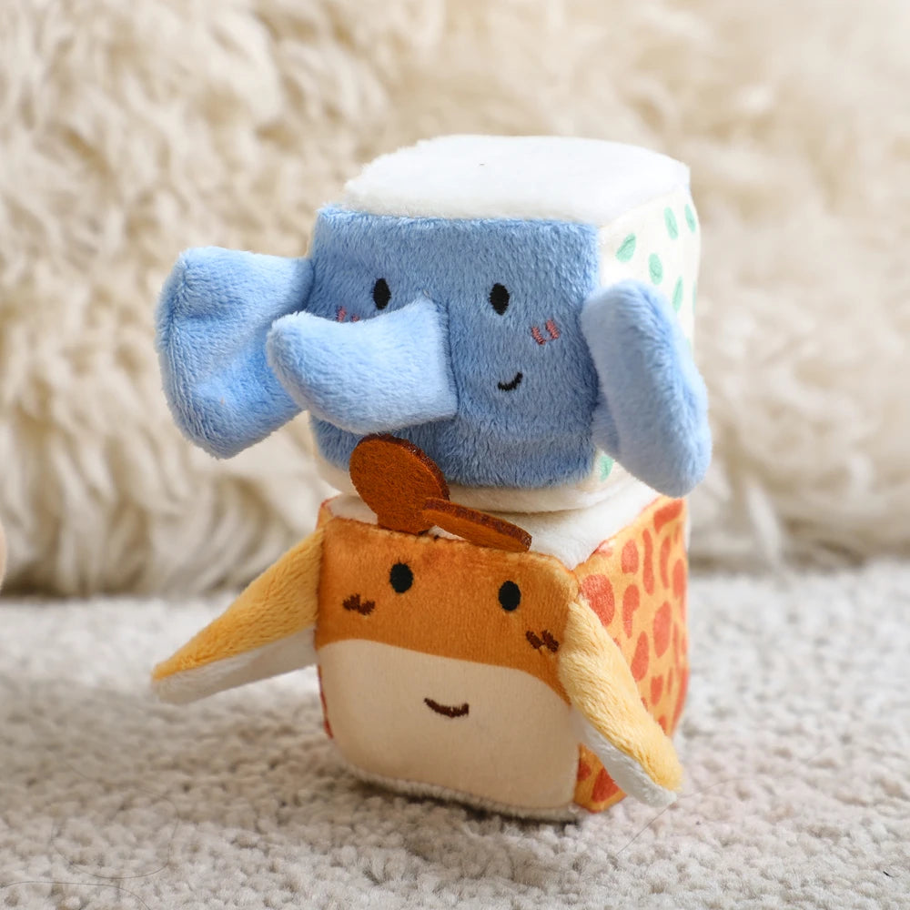 Plush Barn Toy Set with Soft Animals – Montessori Baby Learning Toy
