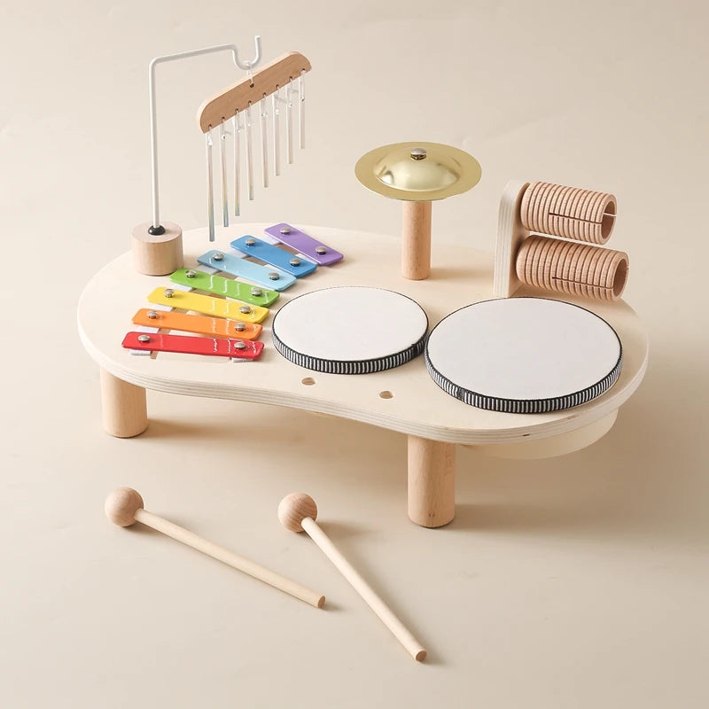 Montessori Wooden Music Set – Toddler Rhythm & Sound Toy for Early Learning