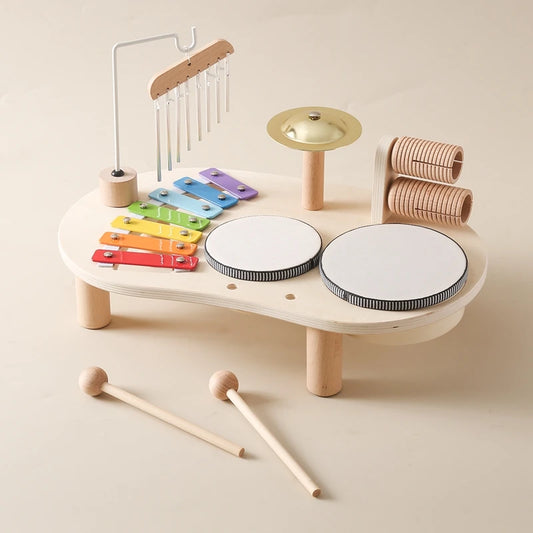 Montessori Wooden Music Set – Toddler Rhythm & Sound Toy for Early Learning