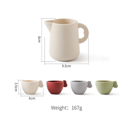 Montessori Tea Party Set – Natural Wood & Food Grade Silicone