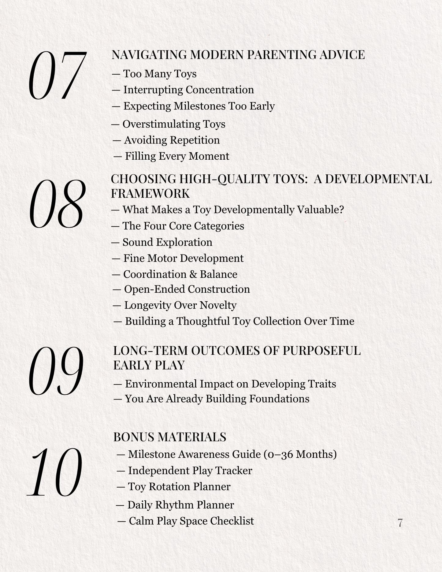 The First Three Years - A Digital Guide to Purposeful Play